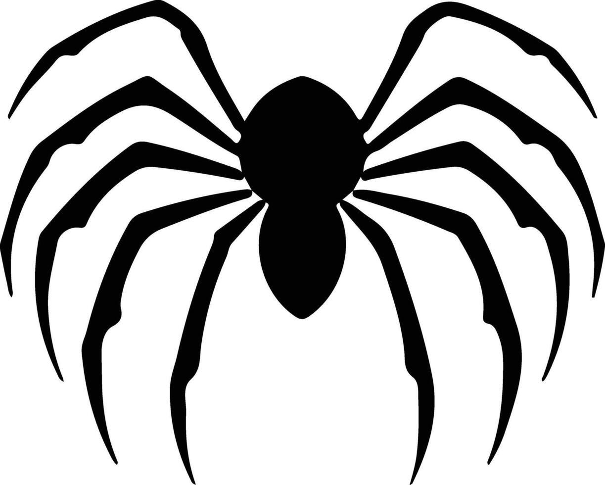 arachnide noir silhouette vecteur