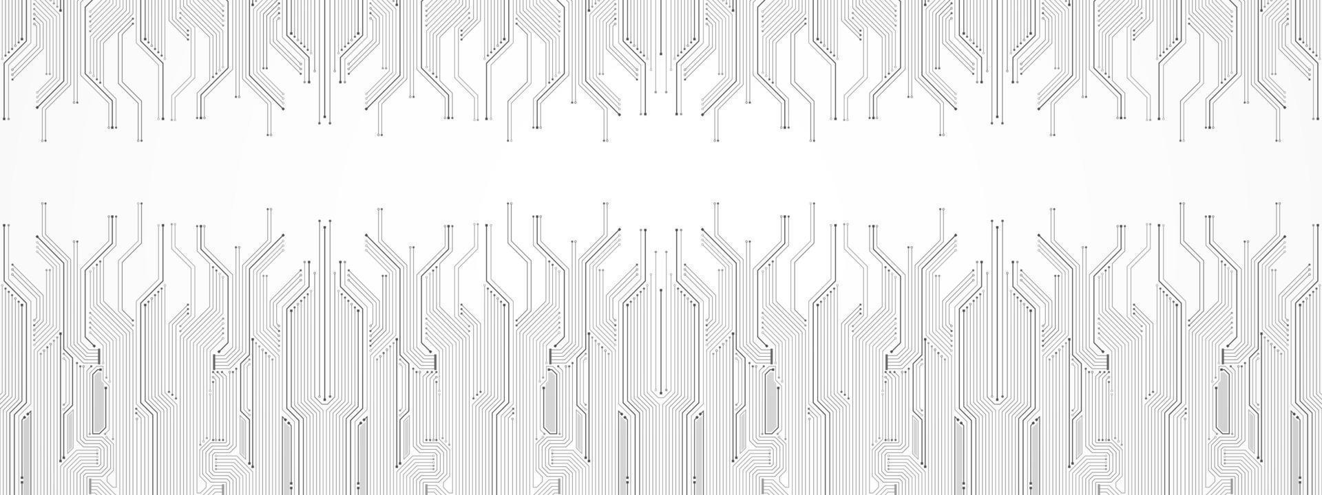 arrière-plan abstrait de la technologie, modèle de carte de circuit imprimé, puce électronique, ligne électrique vecteur