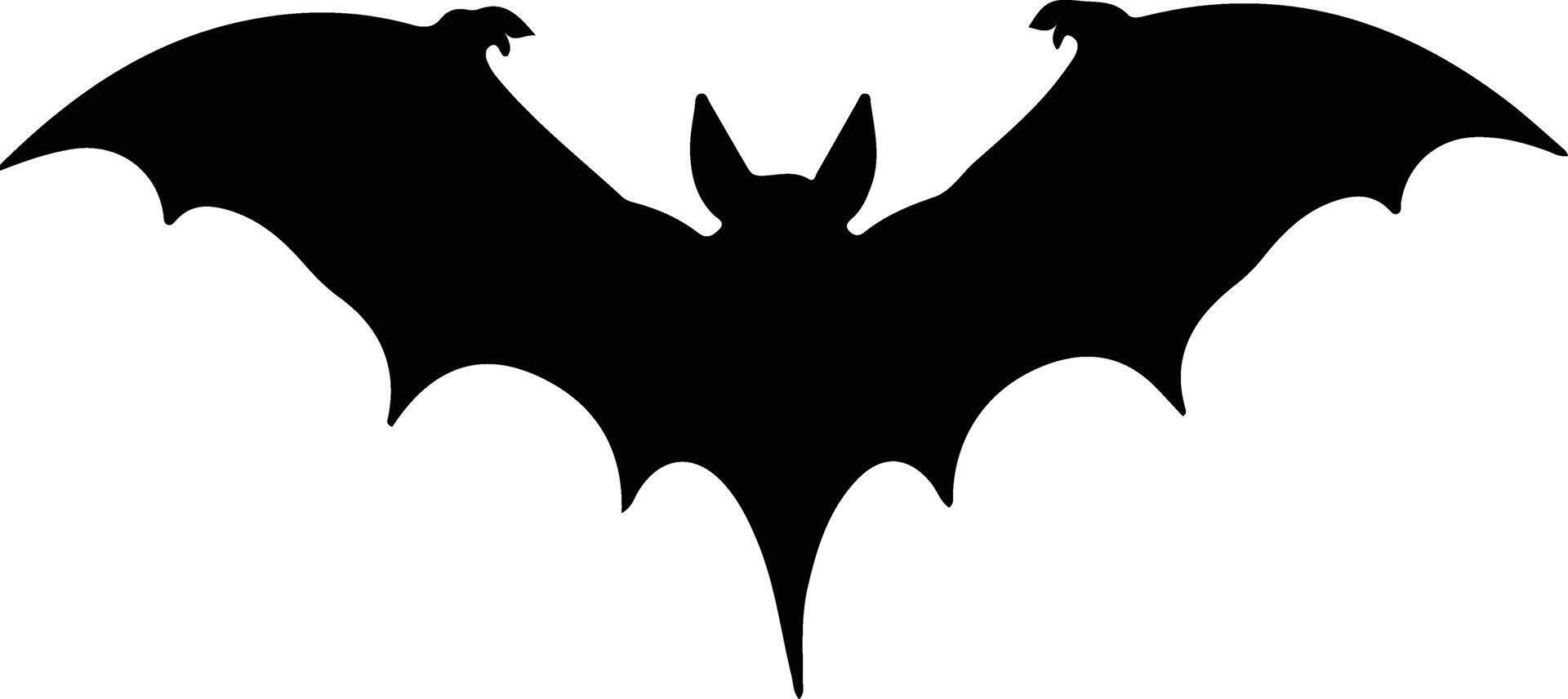 chauve souris noir silhouette vecteur