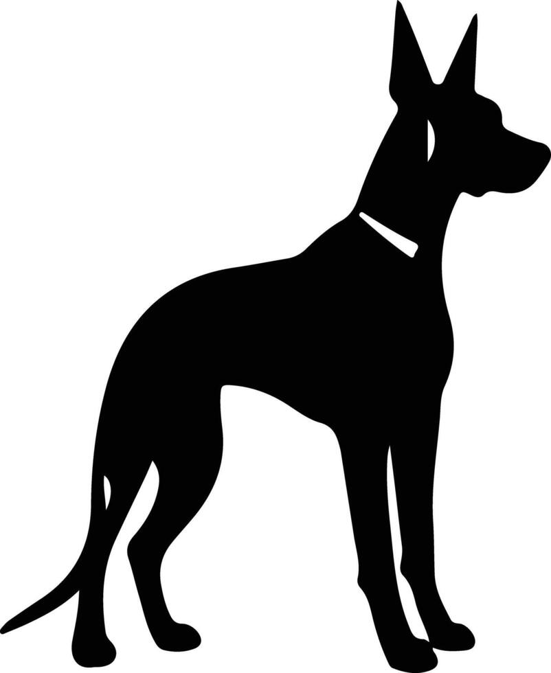 doberman pinscher silhouette vecteur