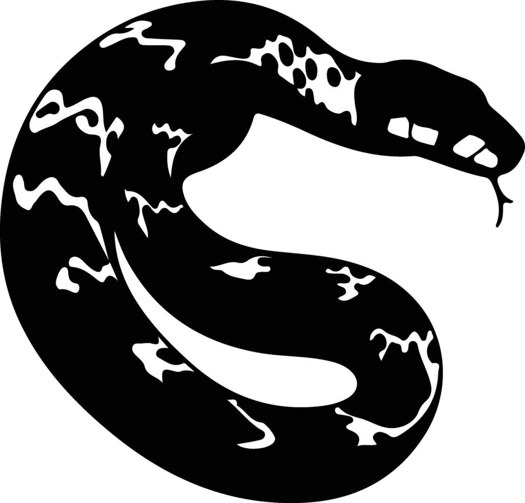 python noir silhouette vecteur