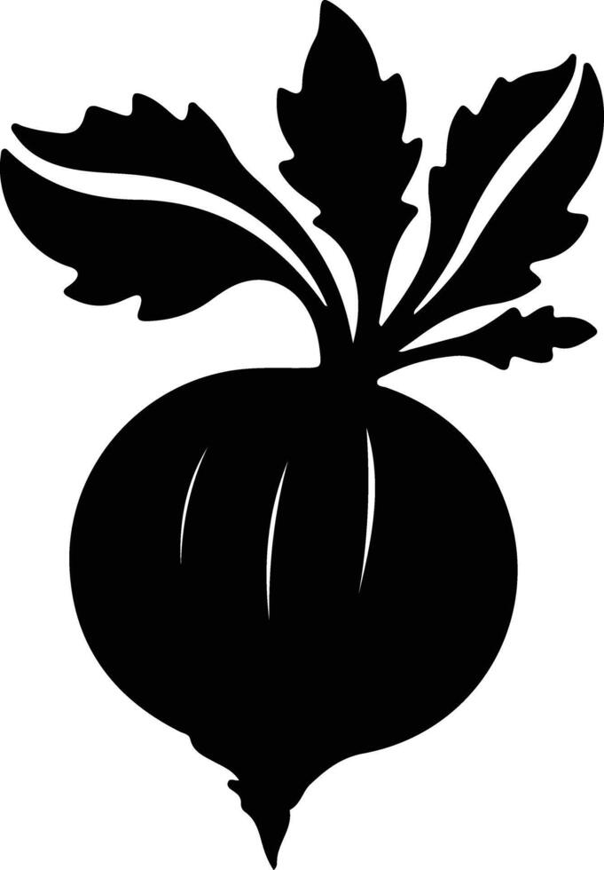 rutabaga noir silhouette vecteur