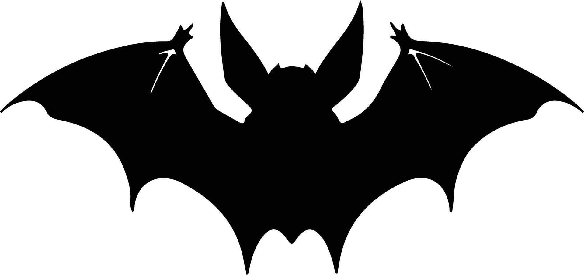 vampire chauve souris noir silhouette vecteur