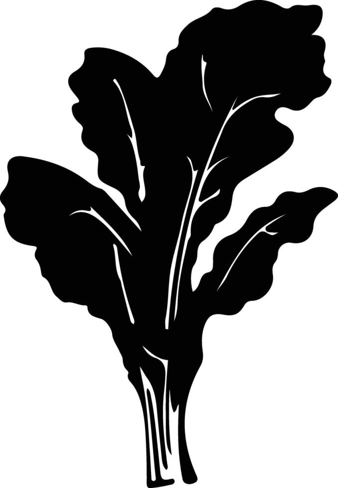 bettes noir silhouette vecteur