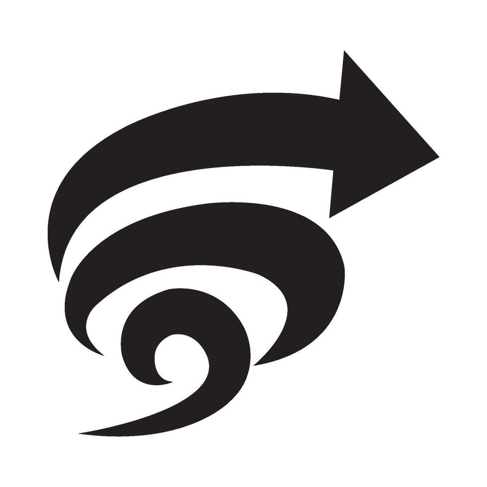 modèle de conception de vecteur de logo d'icône de direction du vent