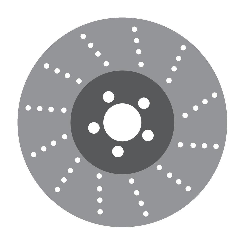 modèle de conception de vecteur de logo d'icône de freins à disque