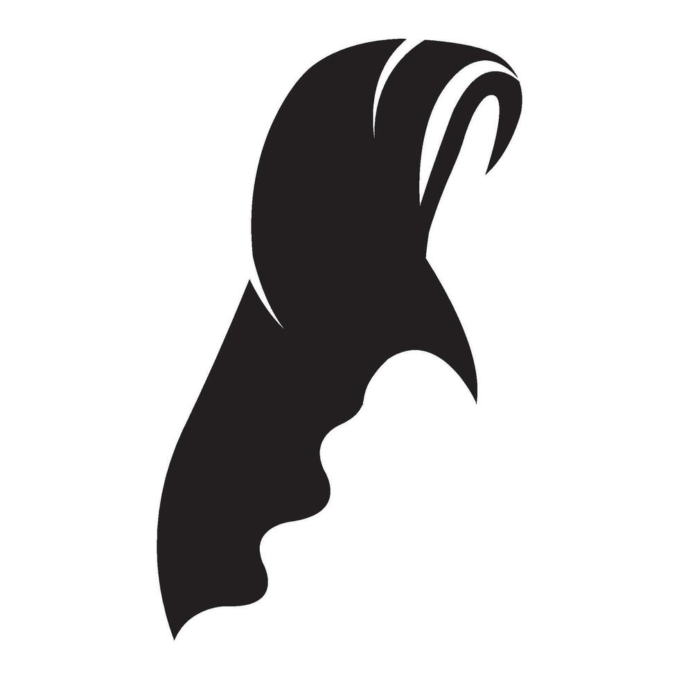 hijab icône logo vecteur conception modèle