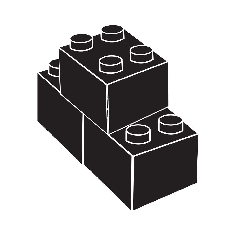 bâtiment blocs icône vecteur conception modèle