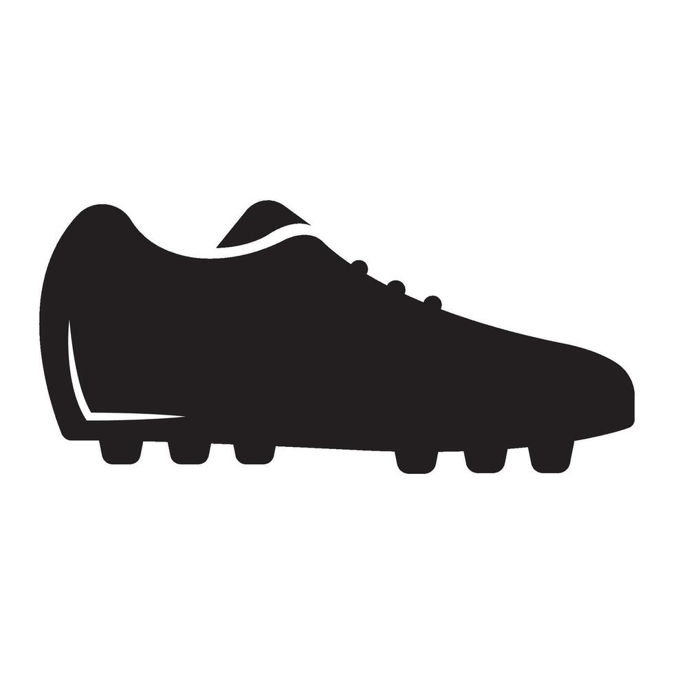 modèle de conception de vecteur de logo icône chaussures de football