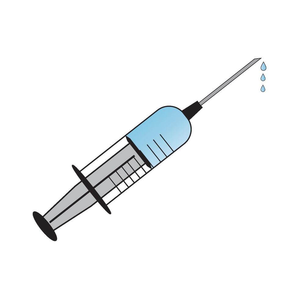 injection icône vecteur conception modèle