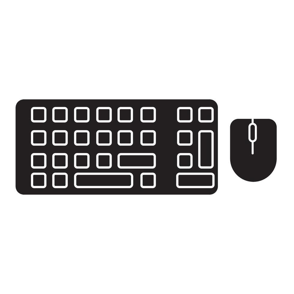 clavier icône logo modèle de conception de vecteur