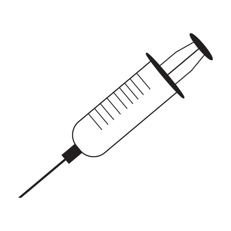 injection icône vecteur conception modèle