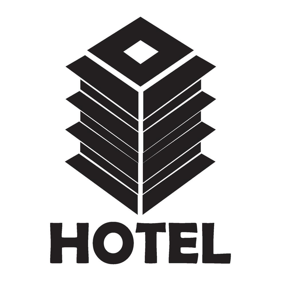 modèle de conception de vecteur de logo d'icône d'hôtel