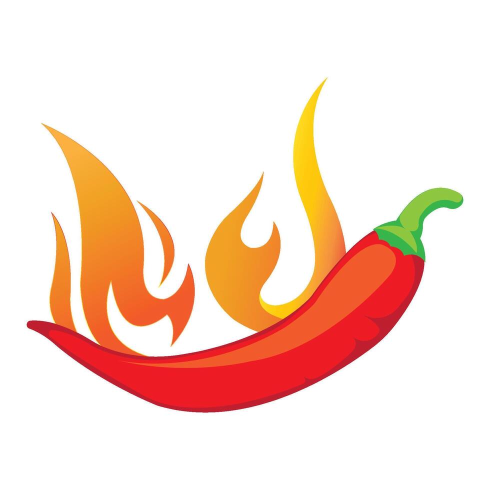 le Chili icône logo vecteur conception modèle