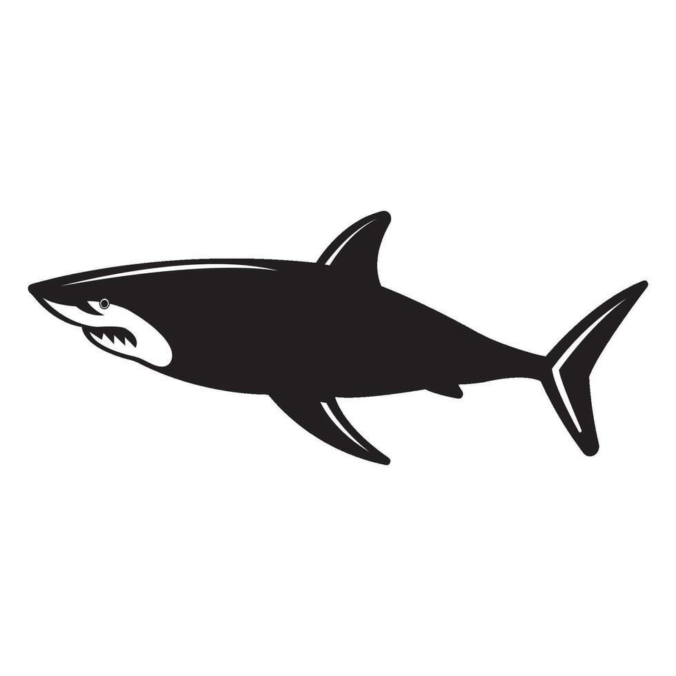 modèle de conception de vecteur de logo d'icône de requin