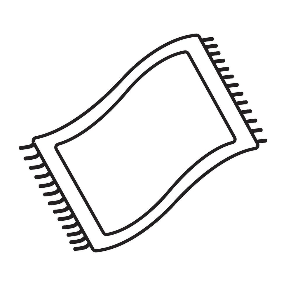 modèle de conception de vecteur de logo d'icône de tapis de prière