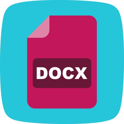 Icône de vecteur DOCX