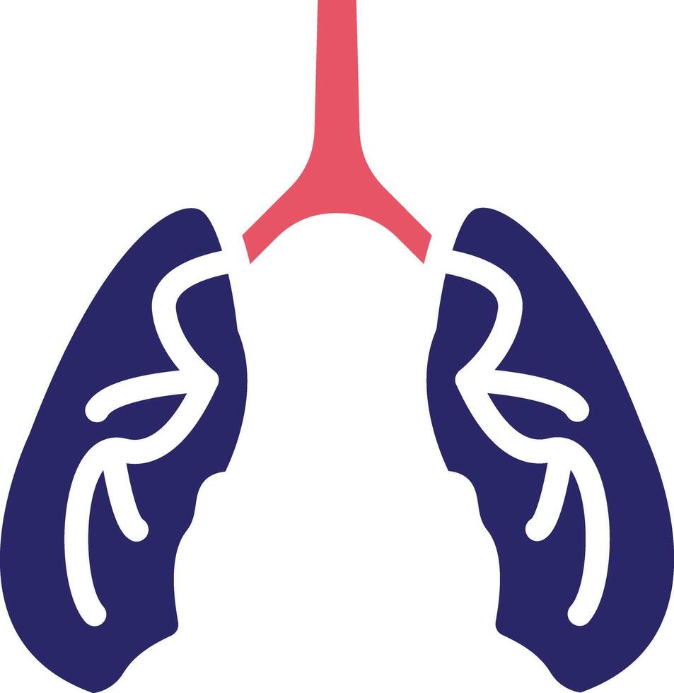icône de vecteur de poumons