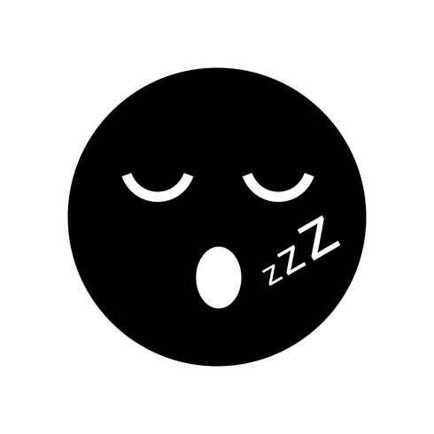 icône de vecteur de sommeil emoji