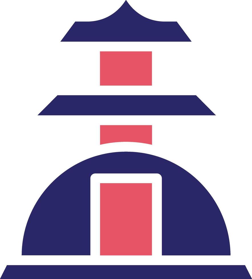 stupa vecteur icône
