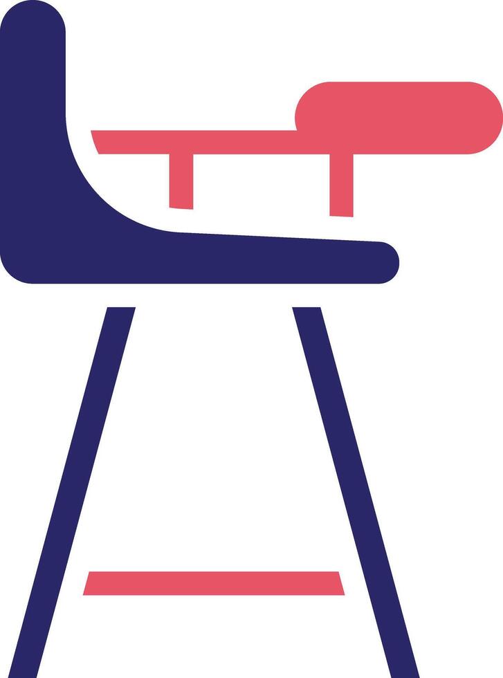 haute chaise vecteur icône