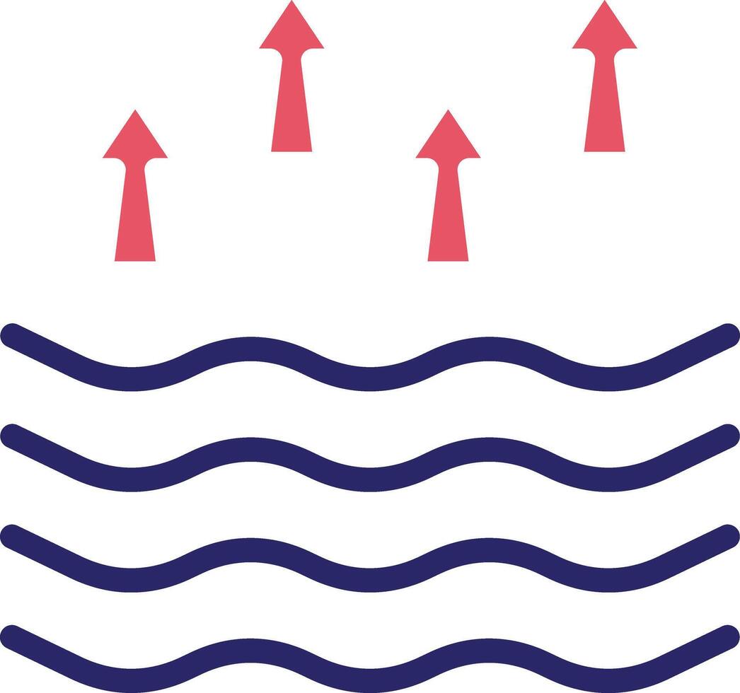 icône de vecteur de marée haute