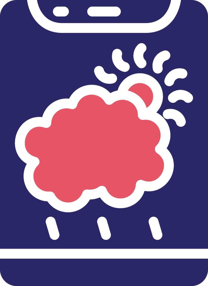 icône de vecteur d'application météo