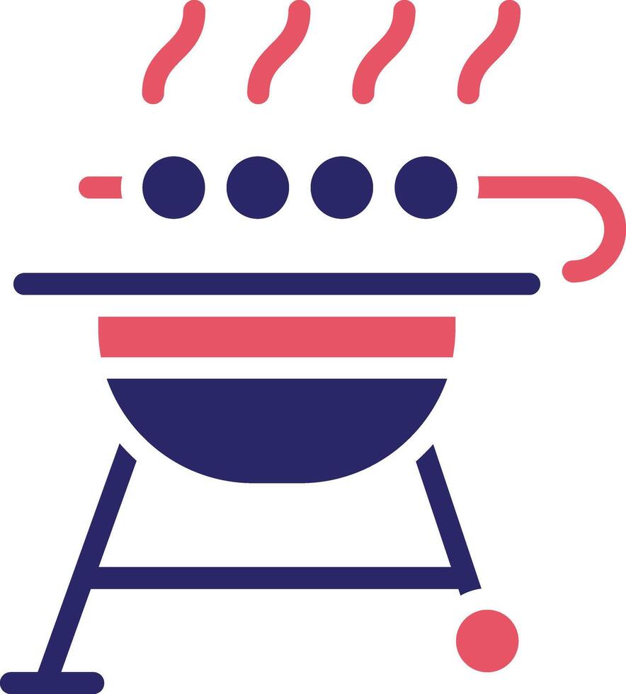 icône de vecteur de gril de barbecue