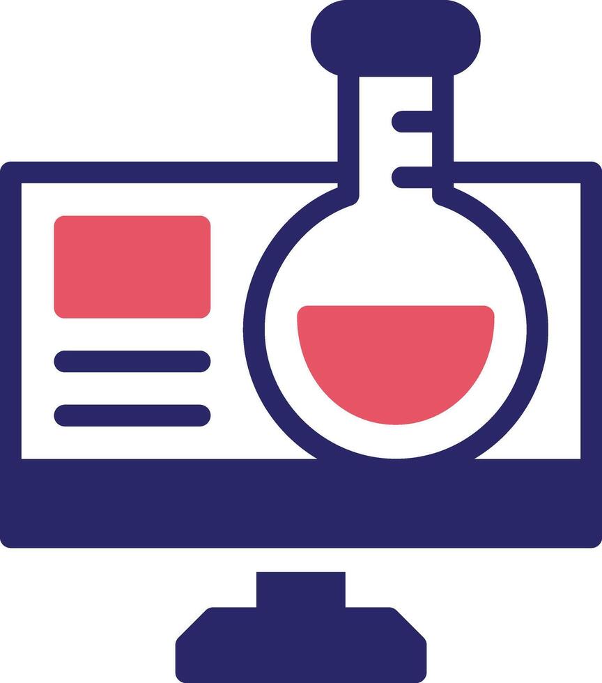 en ligne chimie vecteur icône