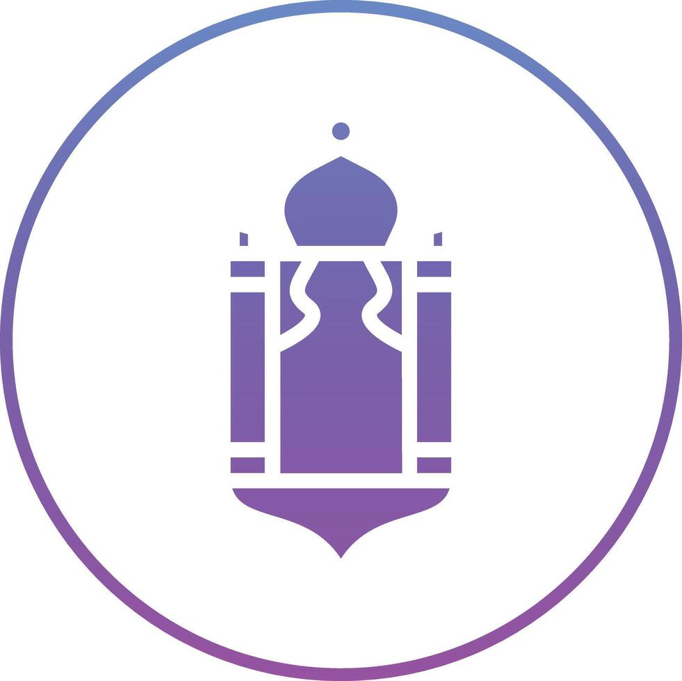 arabe lanterne vecteur icône