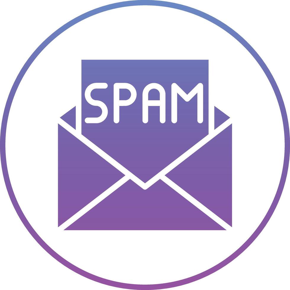 Spam email vecteur icône