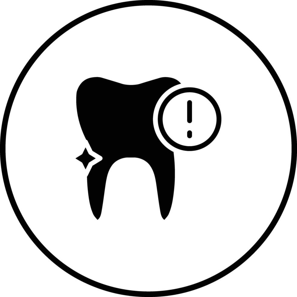 icône de vecteur de problème dentaire