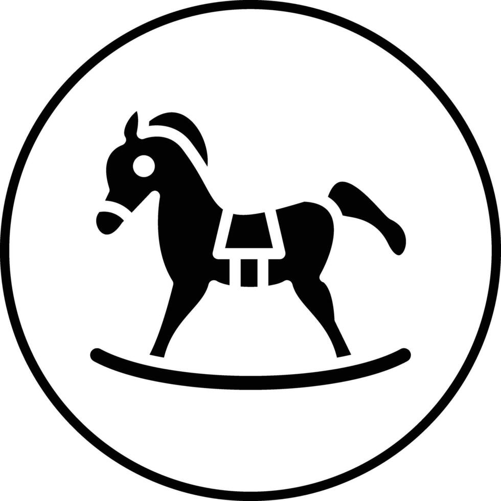 jouet cheval vecteur icône