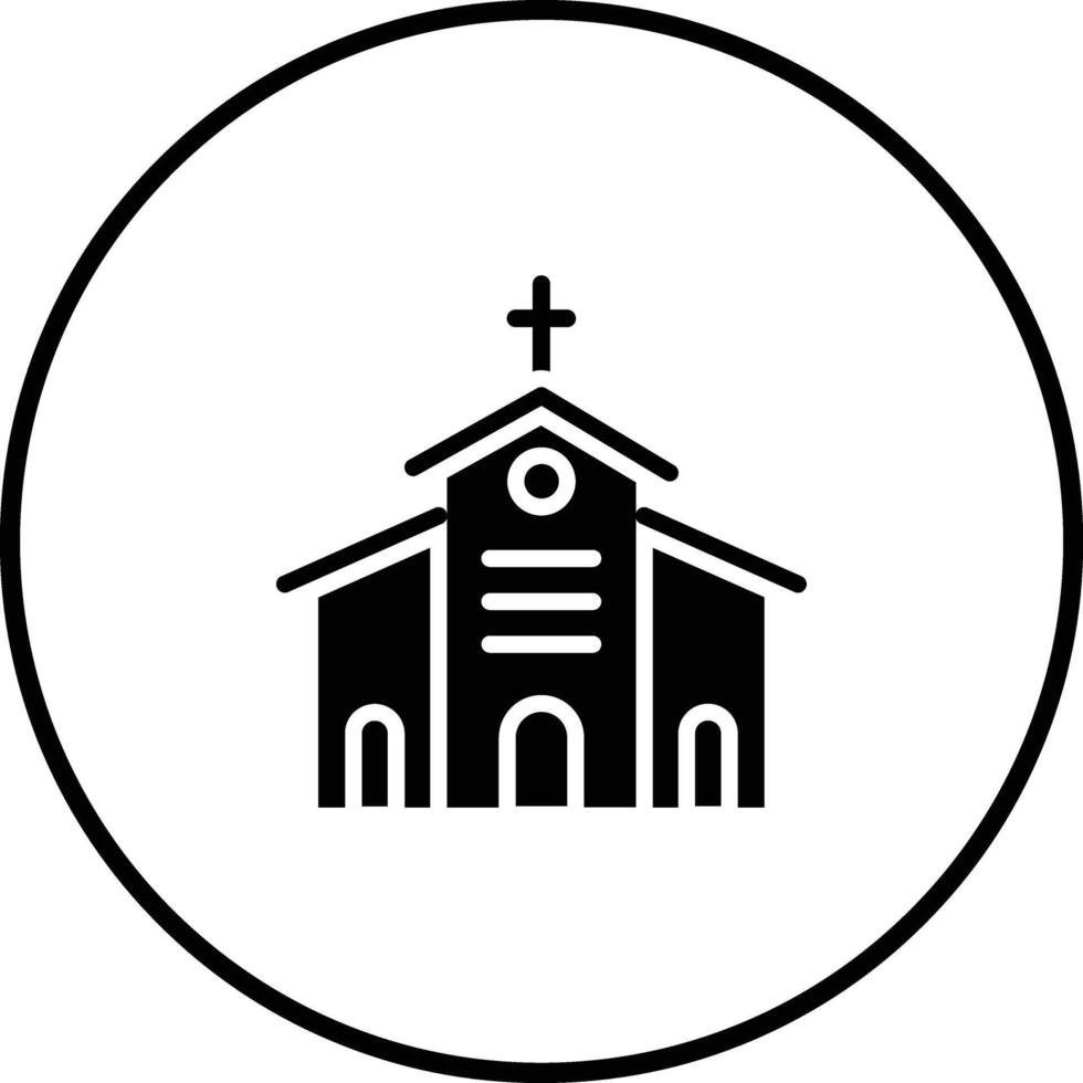 icône de vecteur d'église