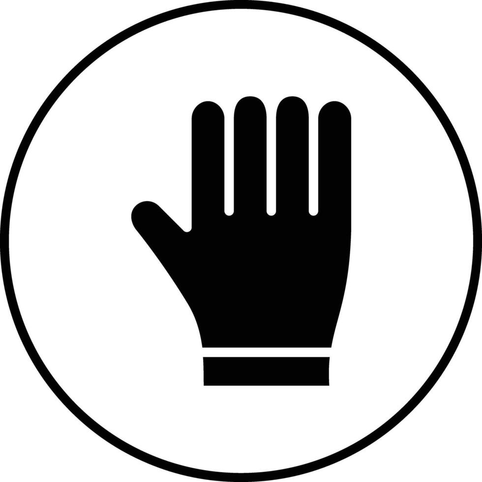 icône de vecteur de gants