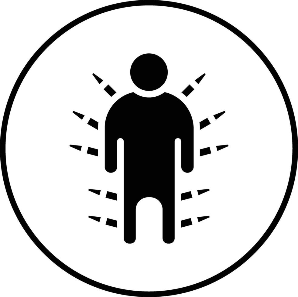 icône de vecteur d'acupuncture corporelle