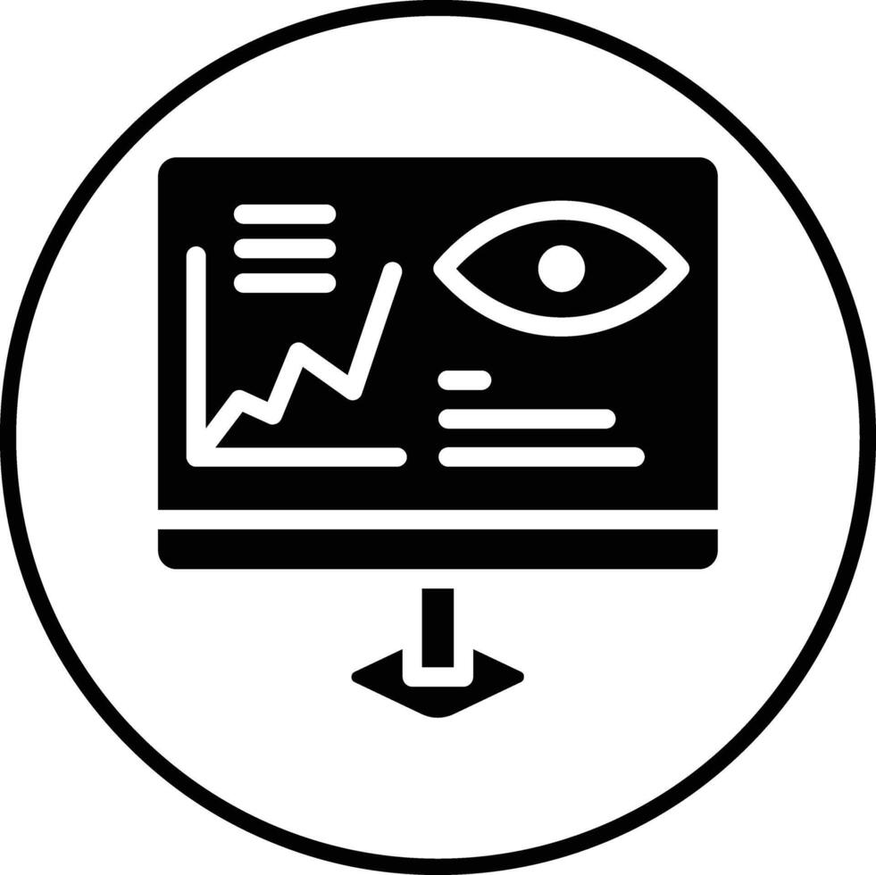 surveillance analytique vecteur icône