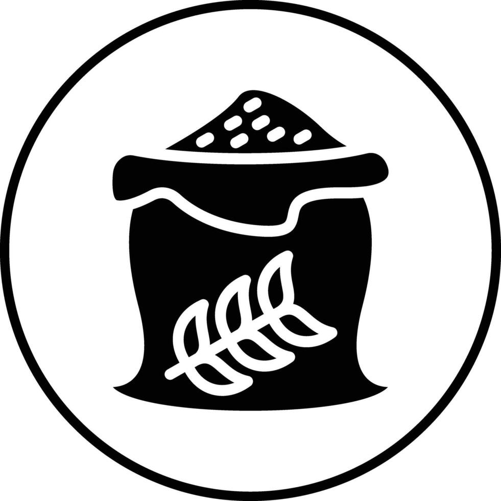 icône de vecteur de sac de blé
