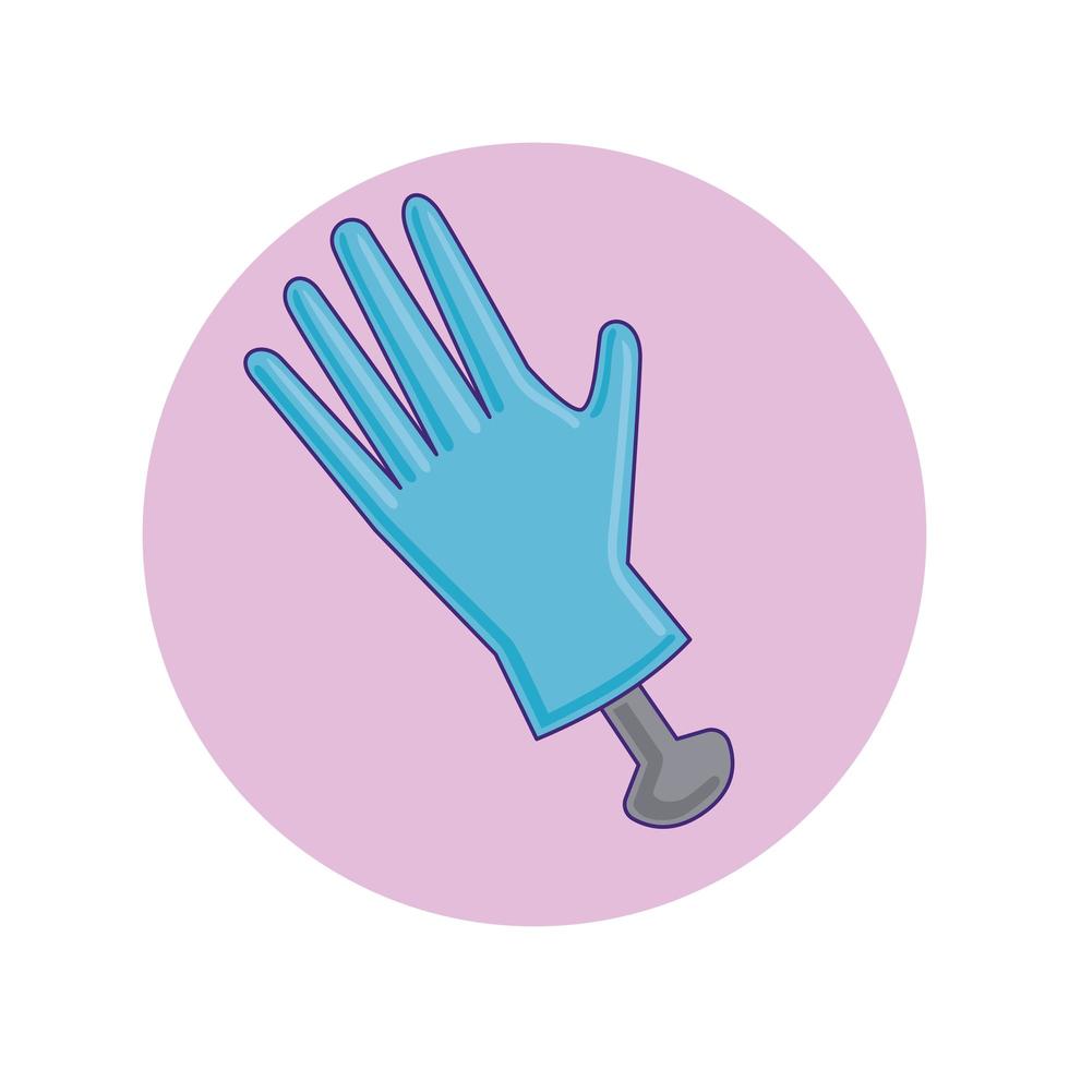 icône de prothèse de main vecteur