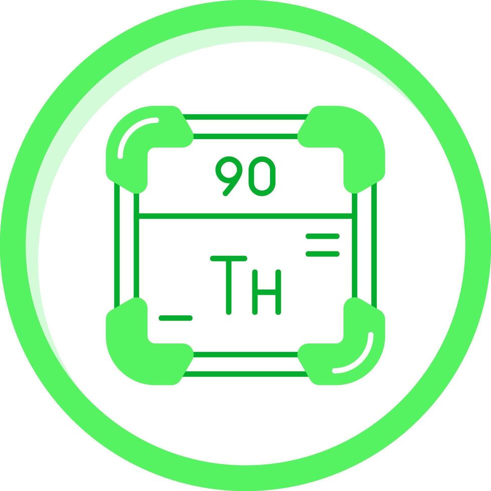 thorium vert mélanger icône vecteur