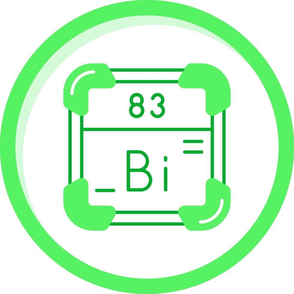 bismuth vert mélanger icône vecteur