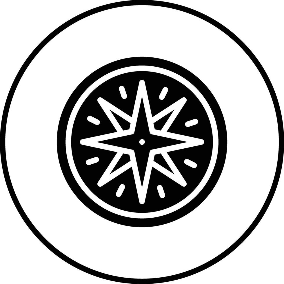 icône de vecteur de boussole
