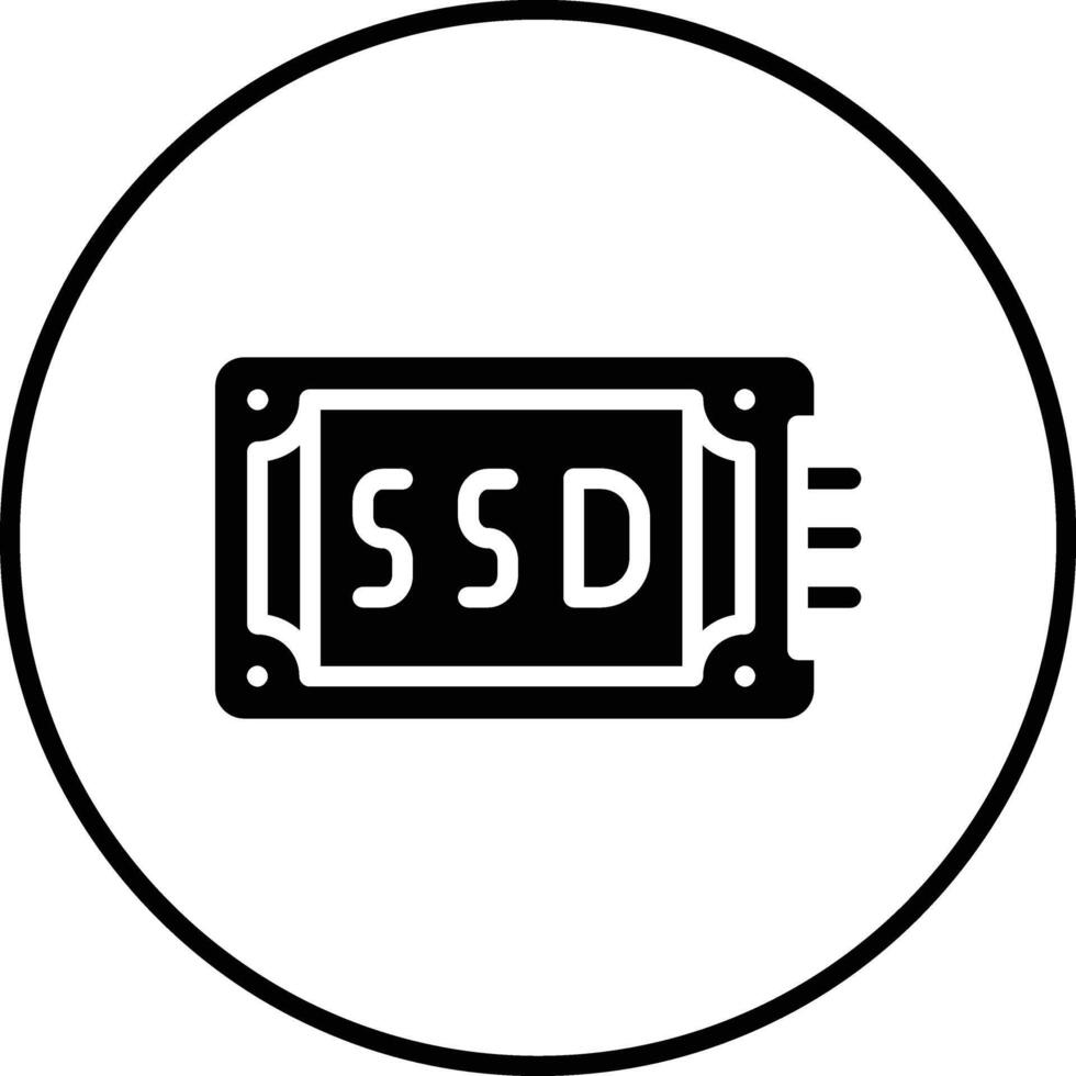 icône de vecteur ssd