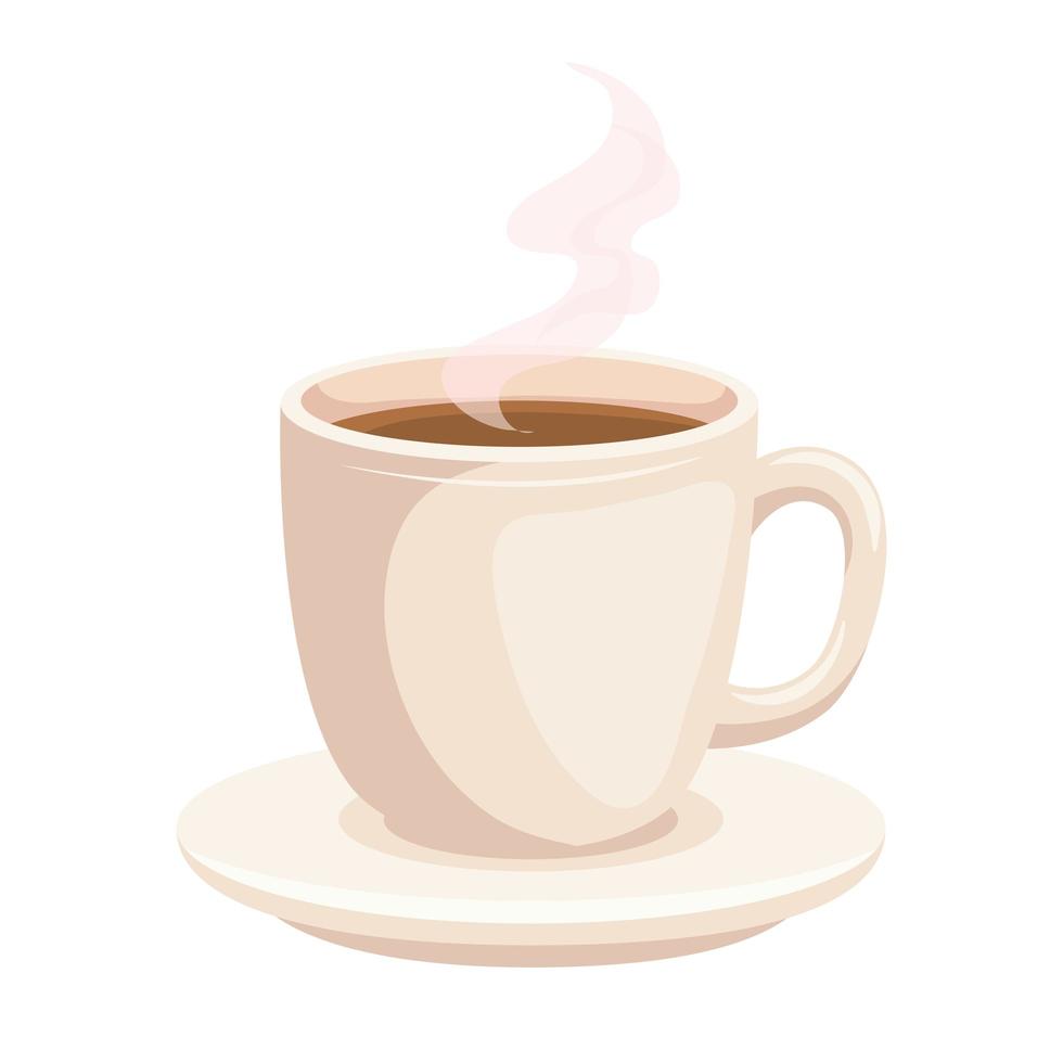 icône de tasse à café blanche vecteur