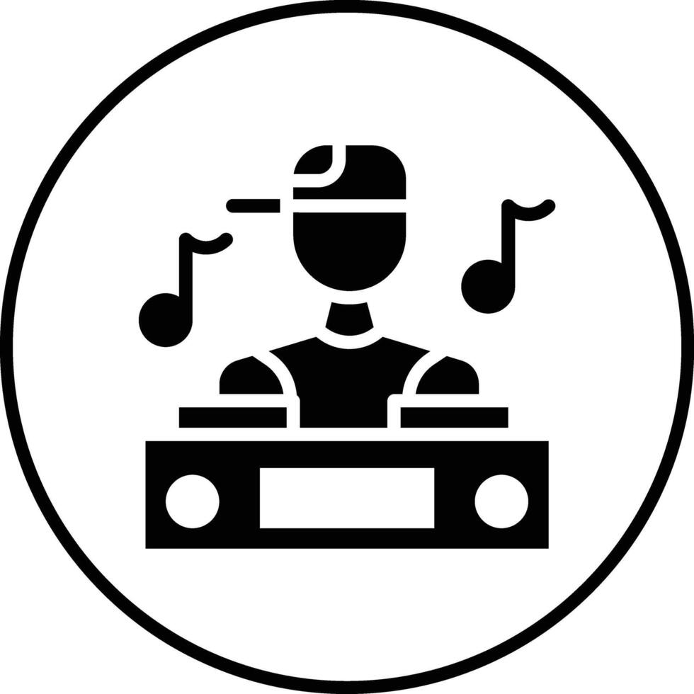 icône de vecteur dj