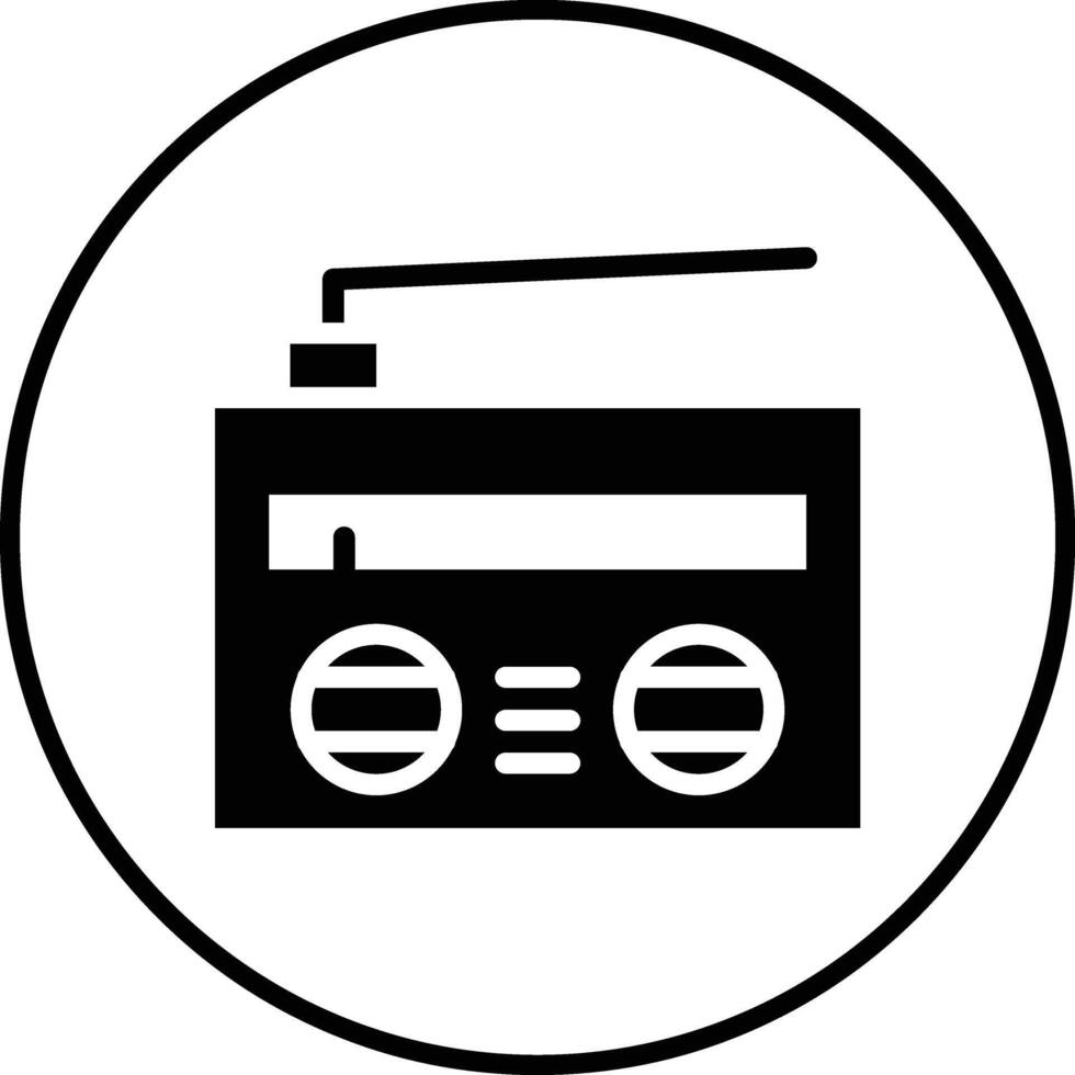 icône de vecteur radio