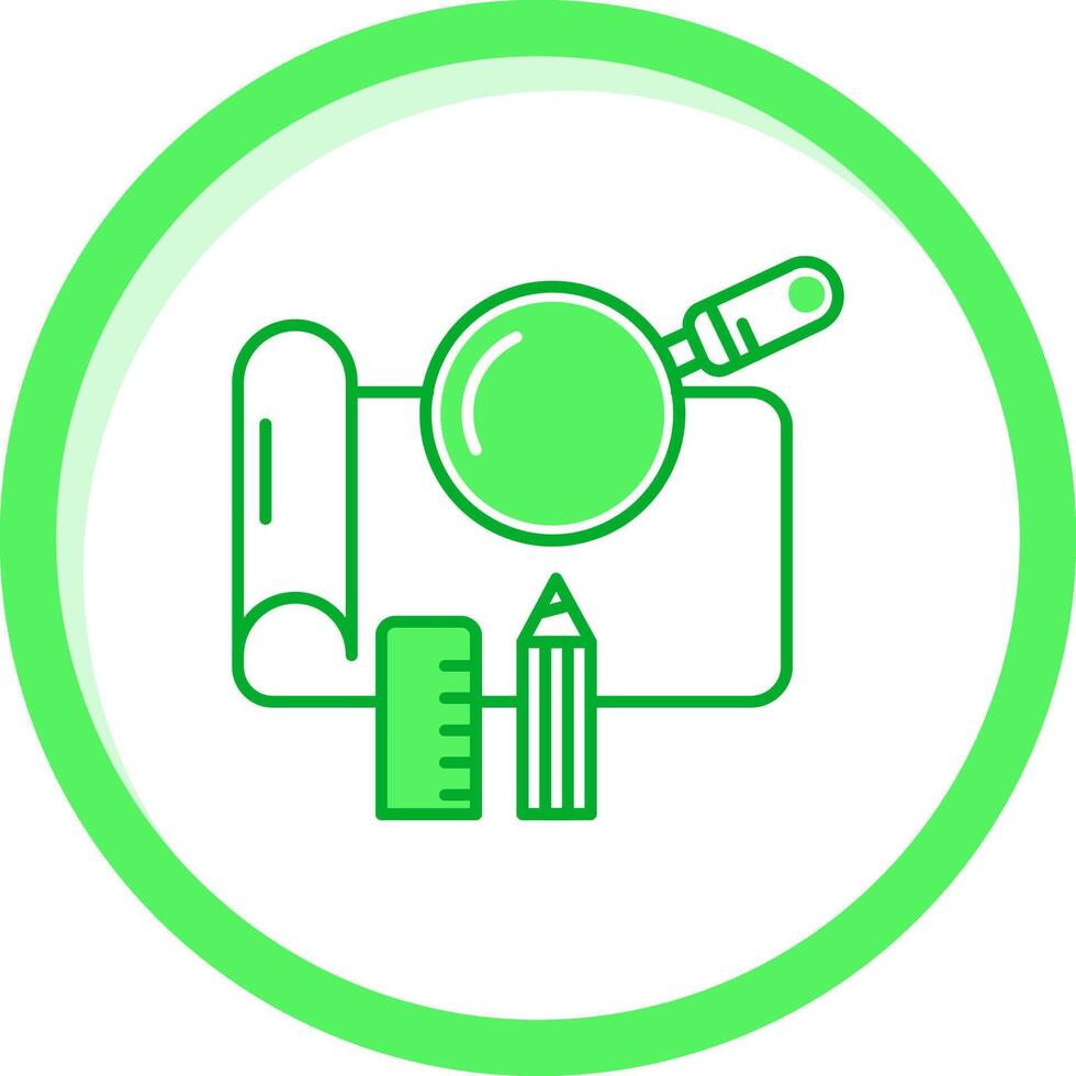 recherche vert mélanger icône vecteur