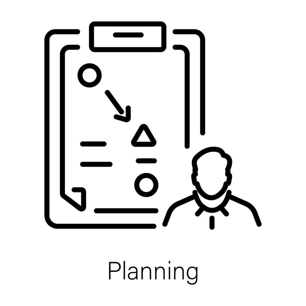 concepts de planification à la mode vecteur