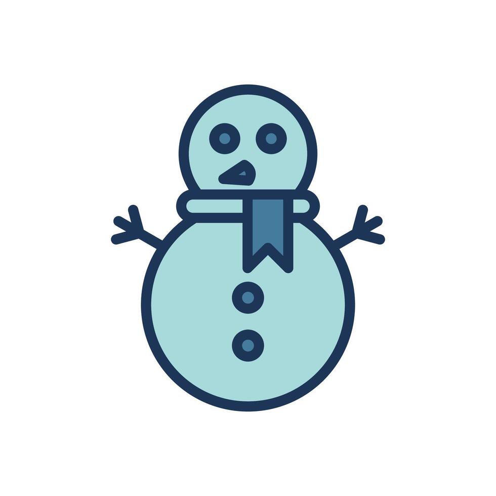 bonhomme de neige icône symbole vecteur modèle