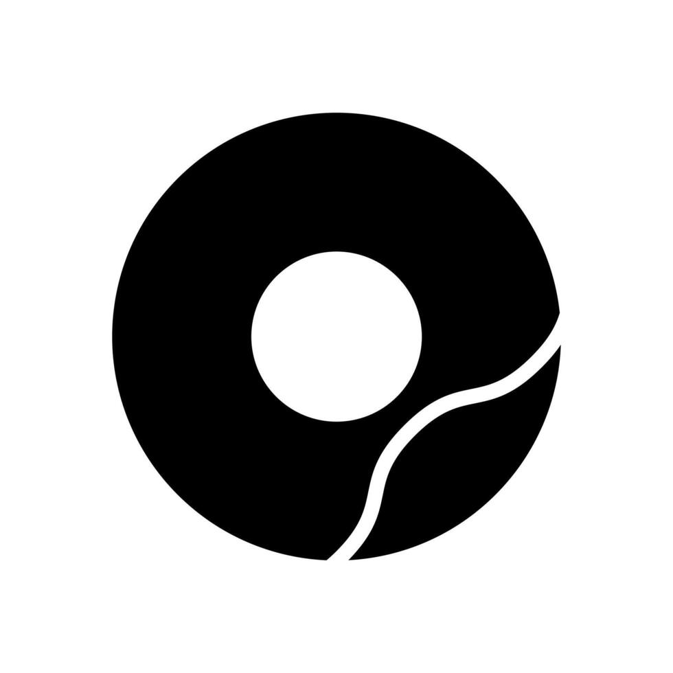 Donut icône symbole vecteur modèle